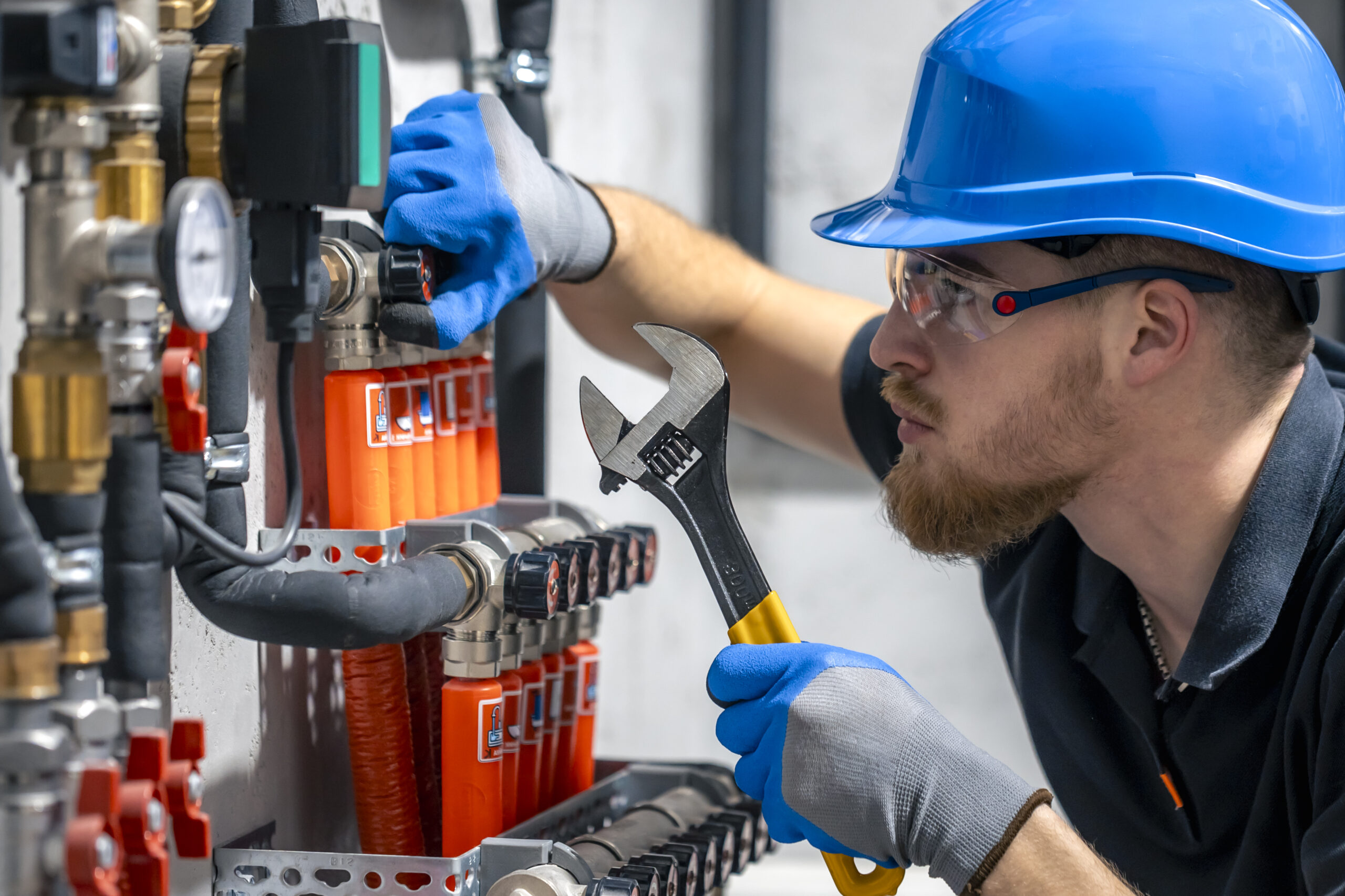 Adjusting heating valves in a residential building