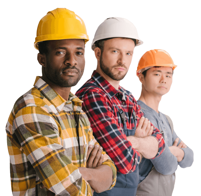 group of multiethnic construction workers in row l 2022 11 02 01 58 08 utc